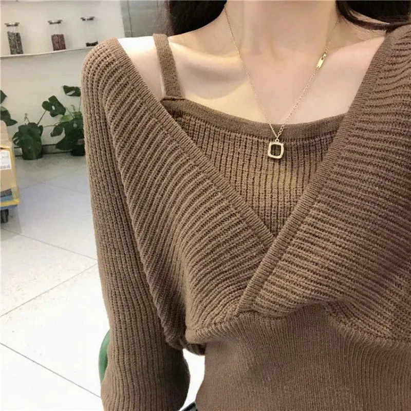 Crop-Pullover im koreanische-Look für Frauen