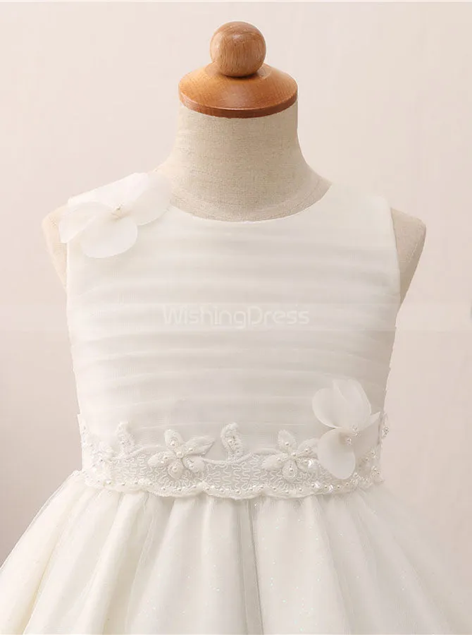 Cute Flower Girl Dresses,Knee Length Flower Girl Dress,Tulle Flower Girl Dress,FD00057