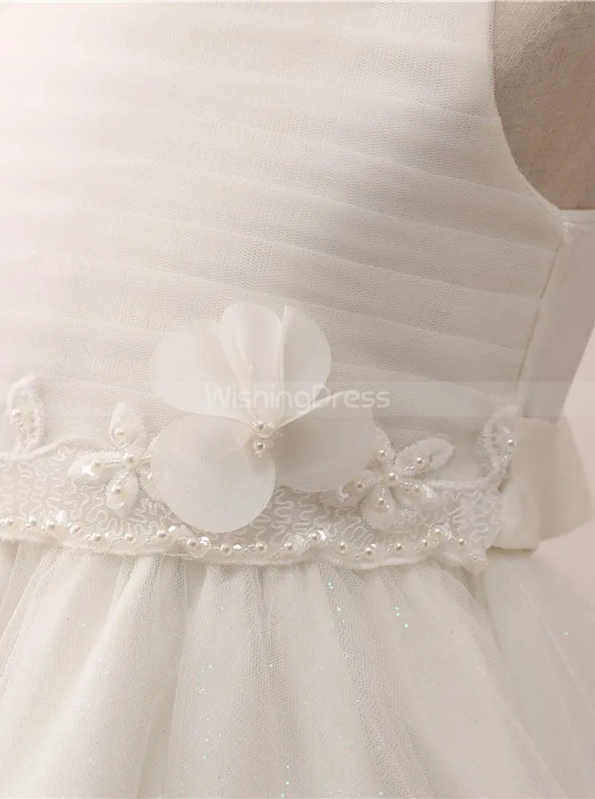Cute Flower Girl Dresses,Knee Length Flower Girl Dress,Tulle Flower Girl Dress,FD00057