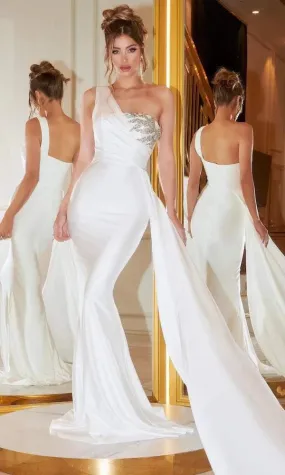 Extreme White Evening Dress