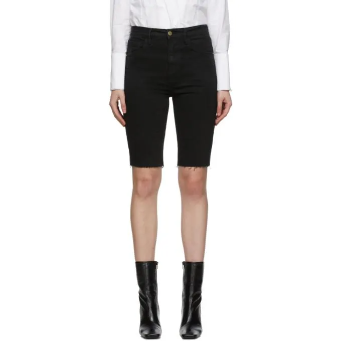 Frame Black Le Vintage Bermuda Shorts
