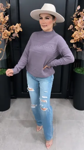 KOSTAS PURPLE SWEATER