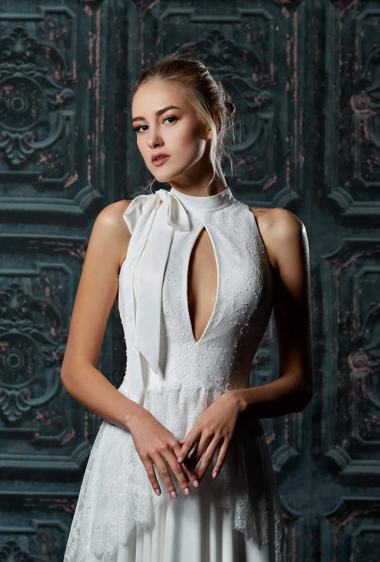 Limed White Wedding Dress