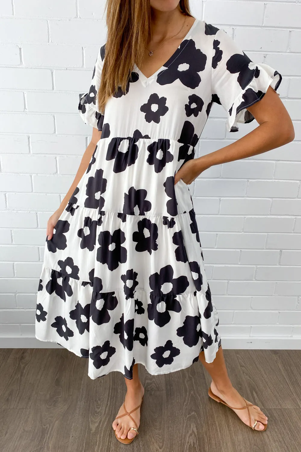 Michelle Midi New Print Dress