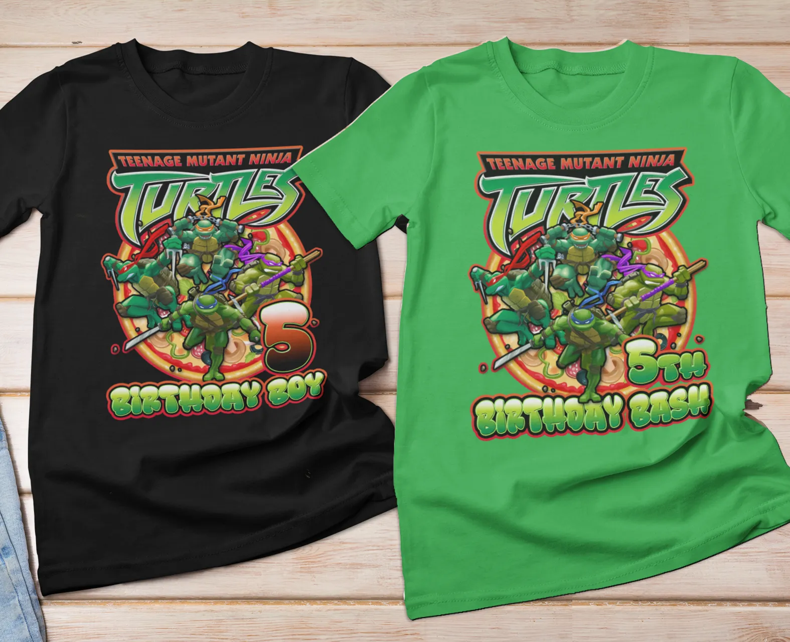 Mutant Teenage Turtle Ninjas Family Matching Birthday Shirts