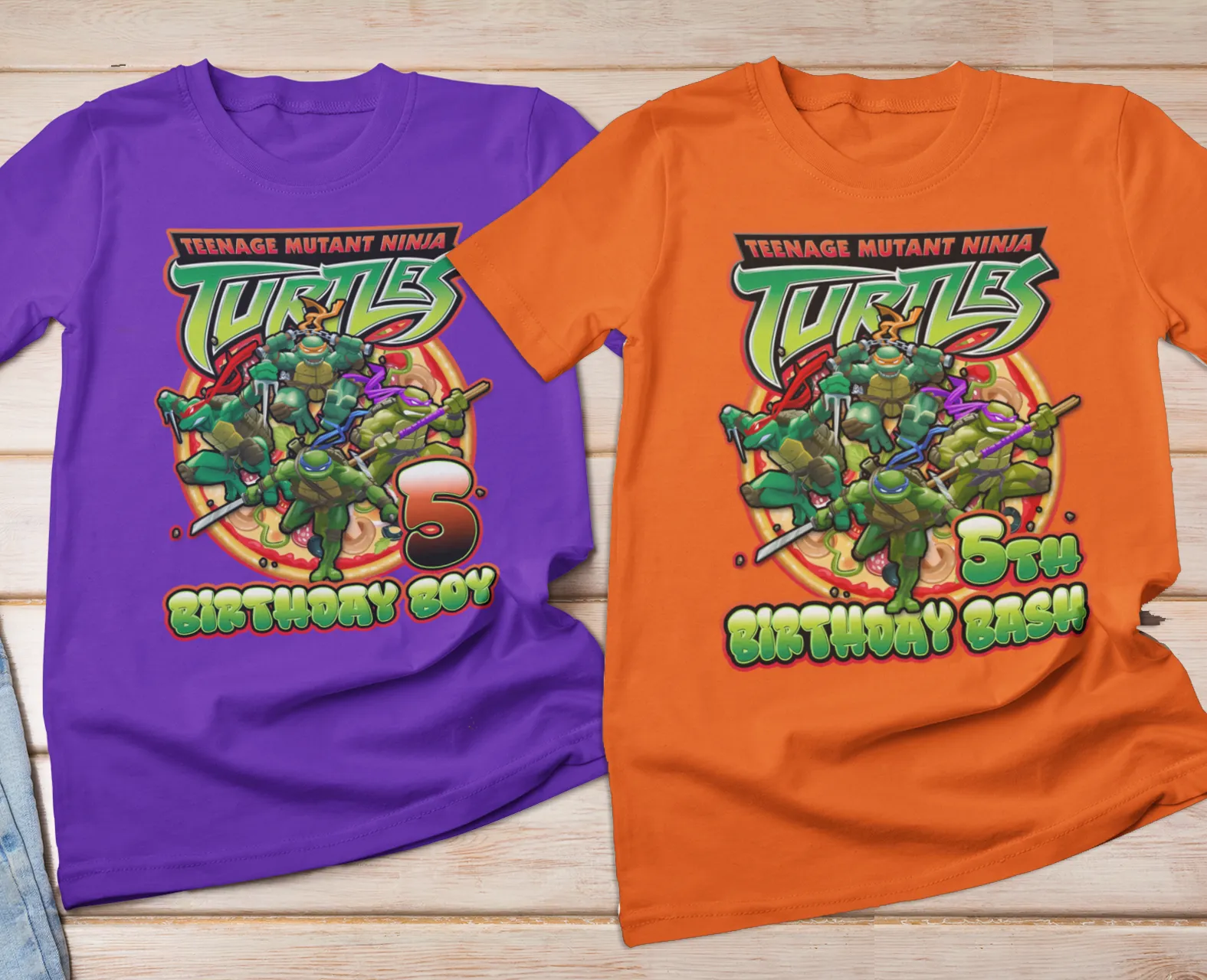 Mutant Teenage Turtle Ninjas Family Matching Birthday Shirts