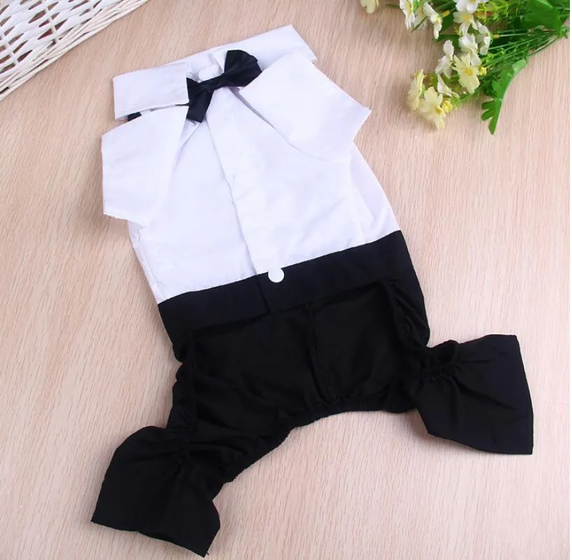 Pet Costumes Handsome Dog Rompers Clothing
