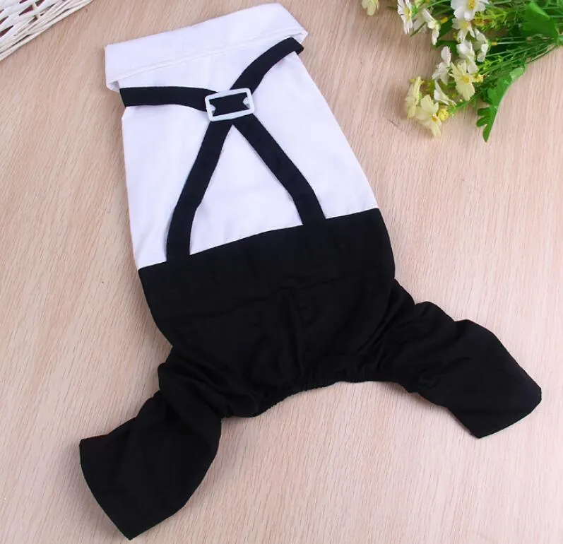 Pet Costumes Handsome Dog Rompers Clothing