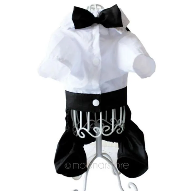 Pet Costumes Handsome Dog Rompers Clothing