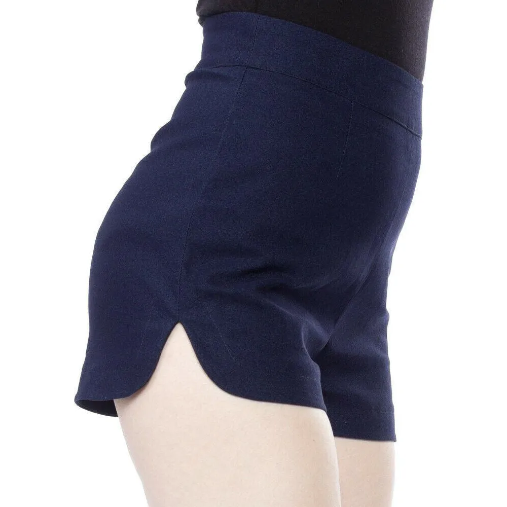 Sweetie Pie Faux Denim Blue Womens Shorts