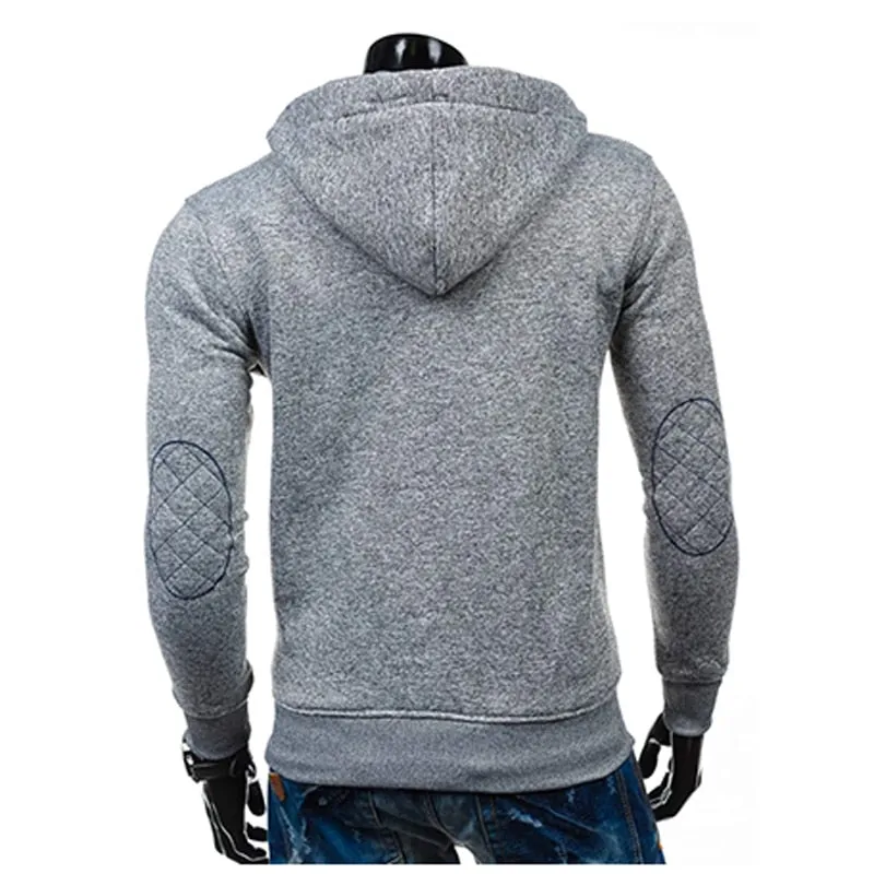 TANGNEST Autumn Men Hoodie 2019 New Classic Zipper Hooded Men's Casual Sweatershirt Spot Colors Asian Size 2XL MWW1485