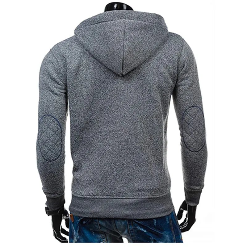 TANGNEST Autumn Men Hoodie 2019 New Classic Zipper Hooded Men's Casual Sweatershirt Spot Colors Asian Size 2XL MWW1485