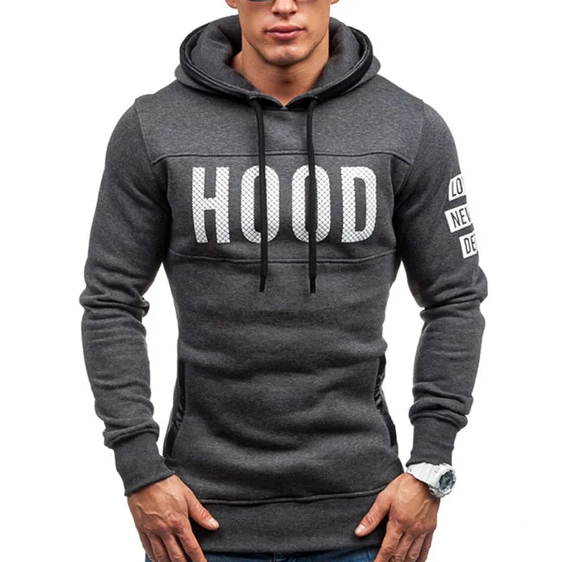 TANGNEST Hot Sale Men Hoodies 2019 New Print Men Sweatshirts Letter Print Velvet Hooded Long Style Streetwear Hoodie Men MWW1562