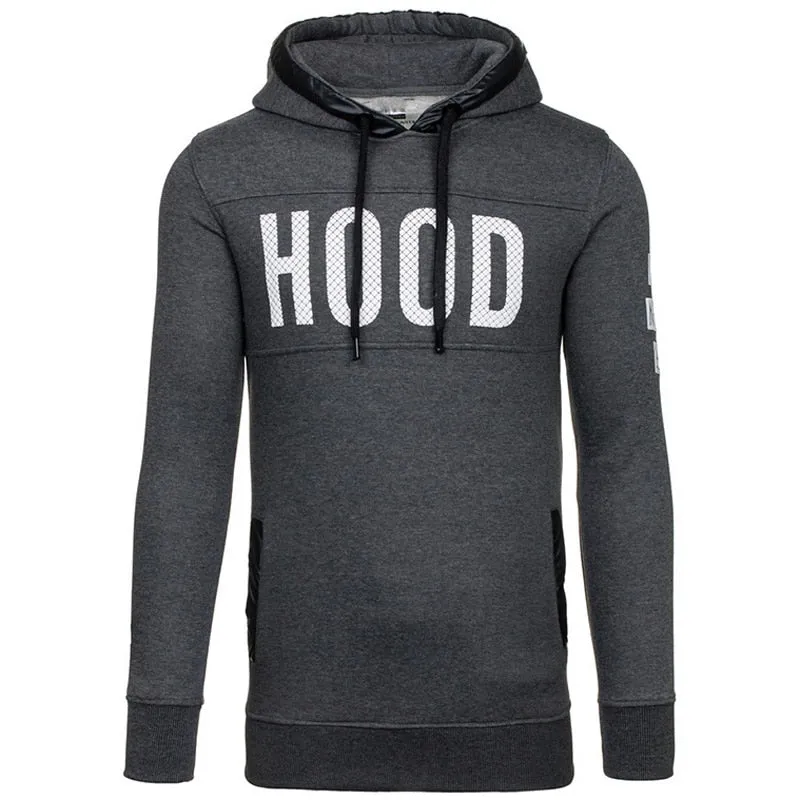 TANGNEST Hot Sale Men Hoodies 2019 New Print Men Sweatshirts Letter Print Velvet Hooded Long Style Streetwear Hoodie Men MWW1562