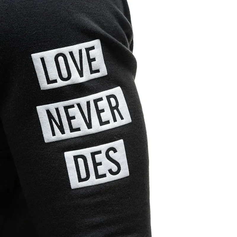 TANGNEST Hot Sale Men Hoodies 2019 New Print Men Sweatshirts Letter Print Velvet Hooded Long Style Streetwear Hoodie Men MWW1562
