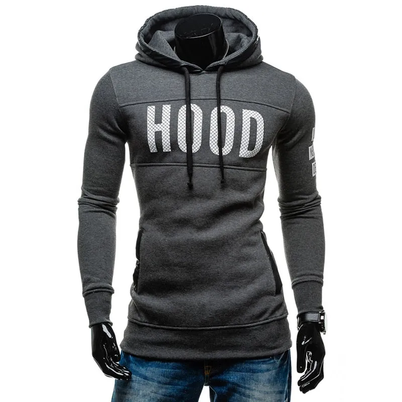 TANGNEST Hot Sale Men Hoodies 2019 New Print Men Sweatshirts Letter Print Velvet Hooded Long Style Streetwear Hoodie Men MWW1562
